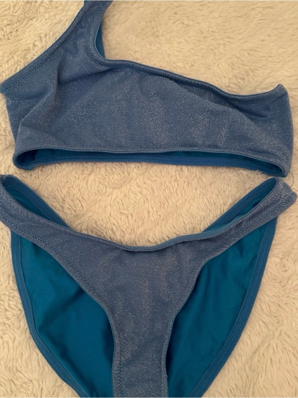 Blue sparkly Triangl set